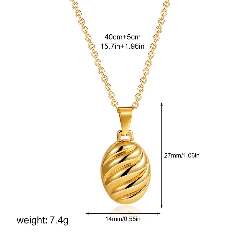 

Винтажное ожерелье-подвеска овальной формы из нержавеющей стали для женщин, с волнистой текстурой, открывающееся медальон-фоторамка, ювелирные подарки T129