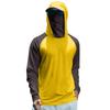 Men's Summer Color Matching Quick-drying Long-sleeved T-shirt Sun Clothing Fishing Fitness Sports Hooded Long-sleeved Top