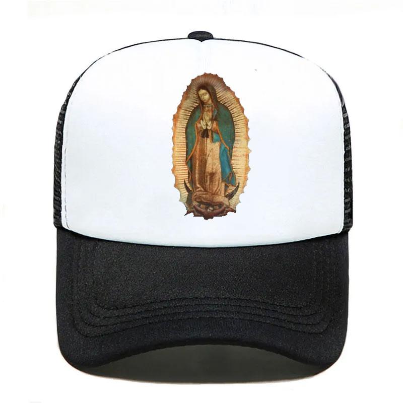 Our Lady Of Guadalupe Virgin Mary Baseball Cap For Women Men Unisex Summer Parent-Child Hats Mesh Visor Outdoor Sun Hats