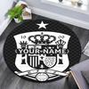 Custom Name,Spain Pattern Round rug,Carpet Rug for Living Room Bedroom Playroom ,Non-slip Floor Mat,Holiday Gifts and Birthday Gifts.