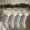Christmas Stockings Large 18 Inch Stockings Christmas Decorations Holiday Ornaments Party Decorations For Fireplace Shelf Window