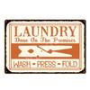 Kitchen Plaques Laundry Vintage Metal Plates Pub Cafe Bar Decorative Signs Wall Stickers Tip Board Art Poster Home Decor YL