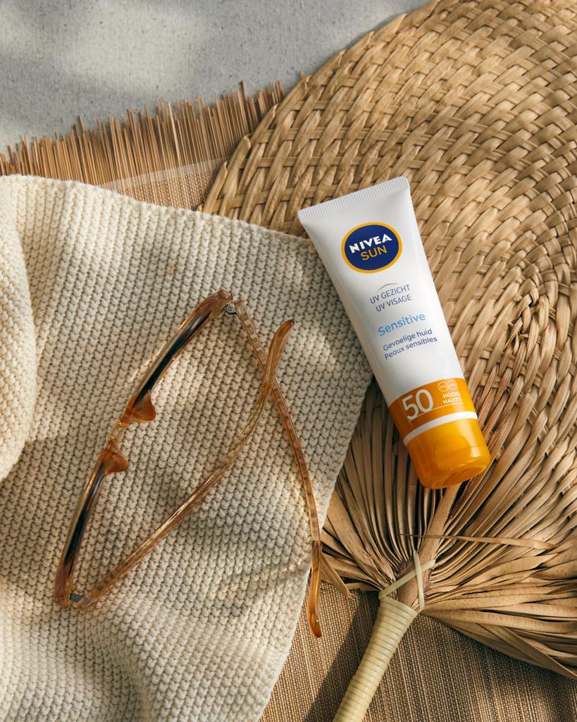 NIVEA Sun Sensitive Face Cream SPF50, 50ml