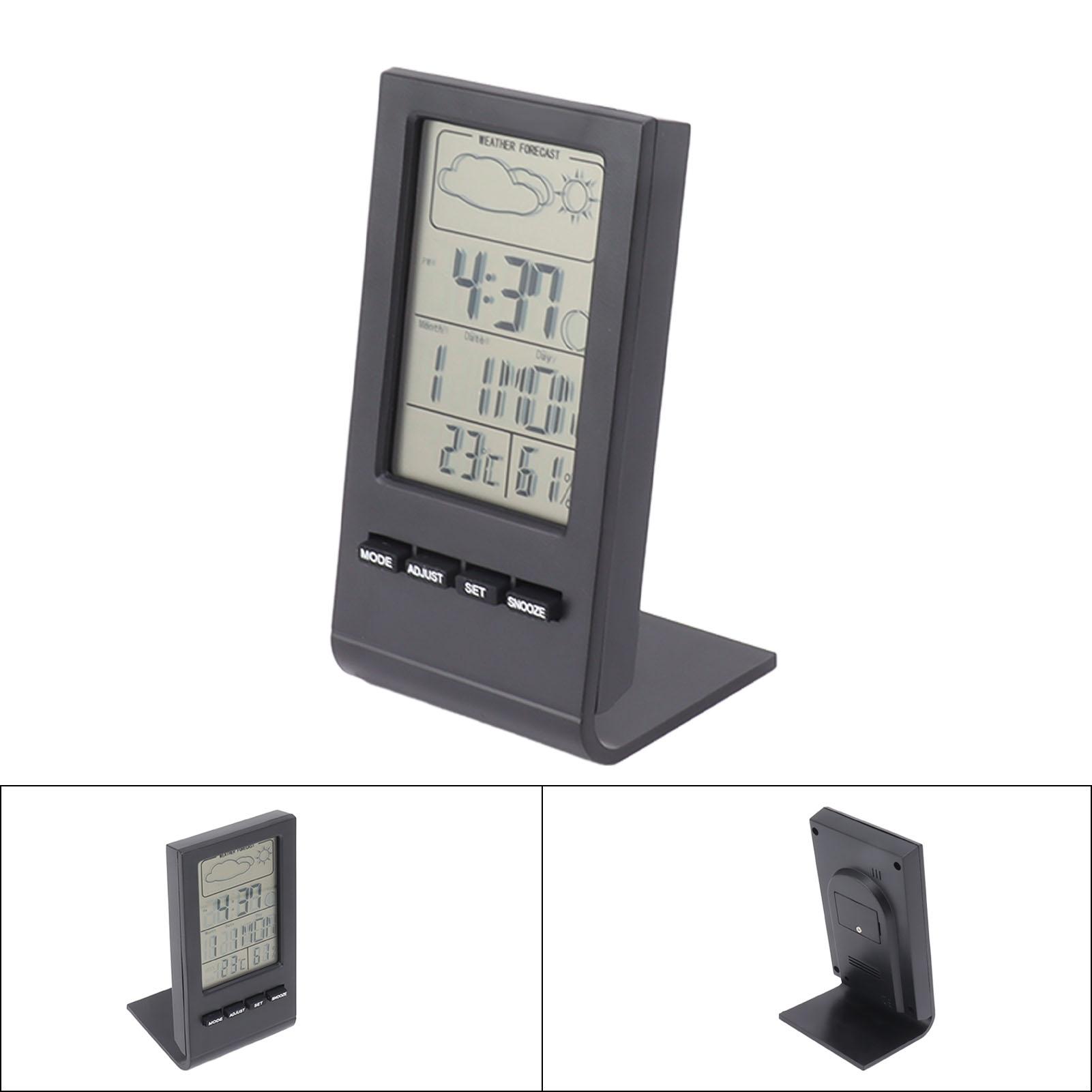 LCD Screen Digital Hygrometer Indoor Thermometer Humidity Gauge Temperature Humidity Monitor Alarm Function Weather Display