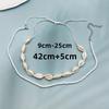 Bohemian Style Multi-Layer Clavicle Chain Necklace with Seed Beads and Shell Pendant for Women