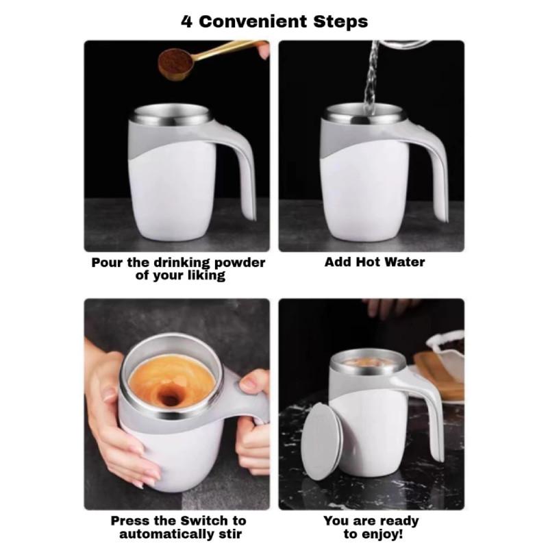 Tasse à café magnétique à rotation automatique pour restaurants et cafés
