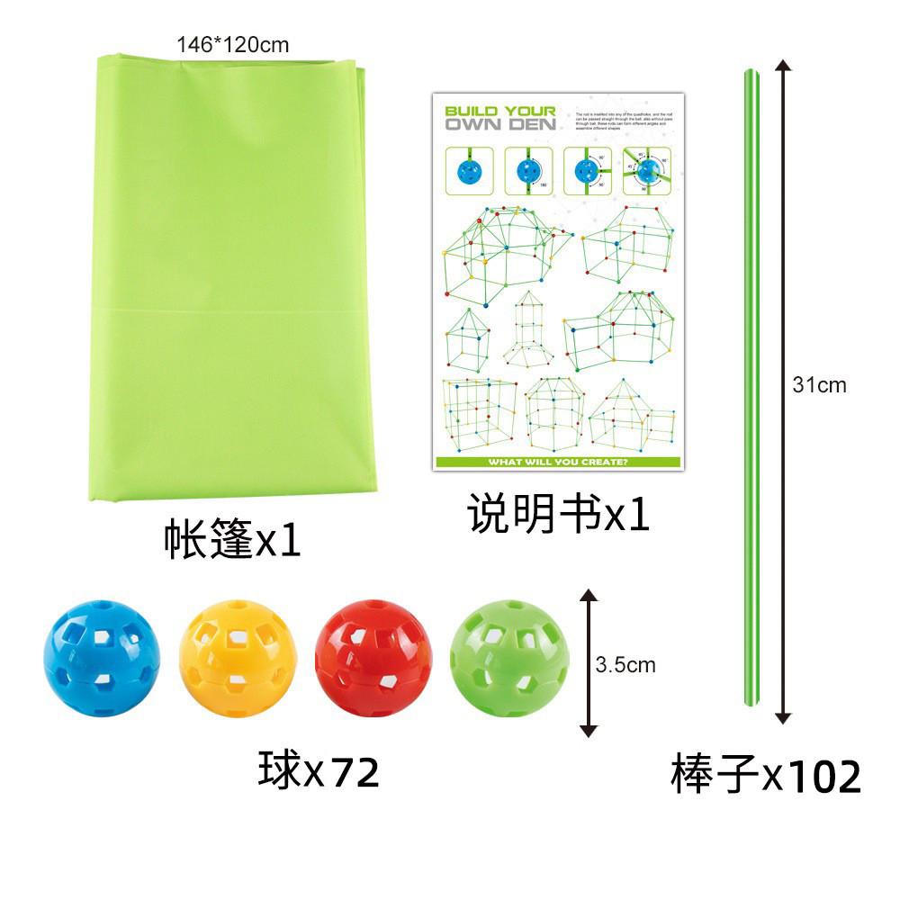 Own Build Your Den Set Diy Kids Fort Construction Building Toy Play Interaction