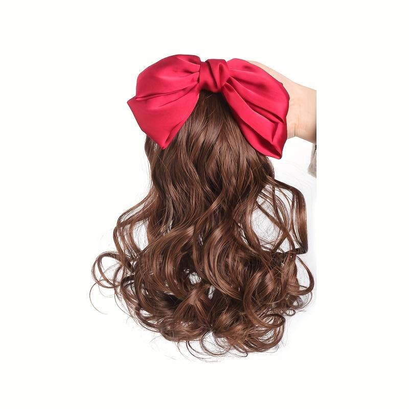 Synthetic Retro Ponytail with Comb Europen Princess Curly Puff Ponytail Clip in Hair Tail Natural False Hair Extension