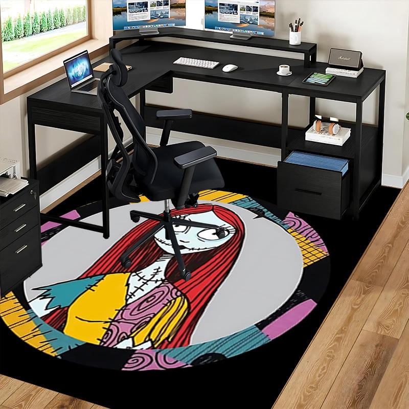 1pc Skull Beauty Split Carpet for Playroom Bedroom Living Room Sofa Home Decor,Game Area Rug Non-slip Floor Mat. D7280137