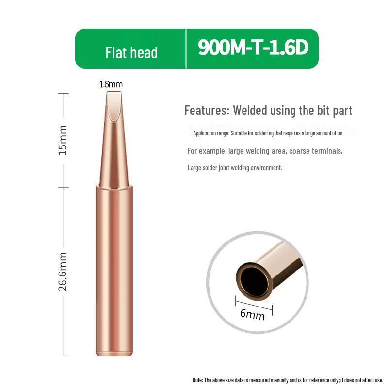 900 Pure Copper Inner Heated Soldering Iron Tip for 936 Station with 907 Handle & Auto Solder Feeder for Non-Magnetic Welding