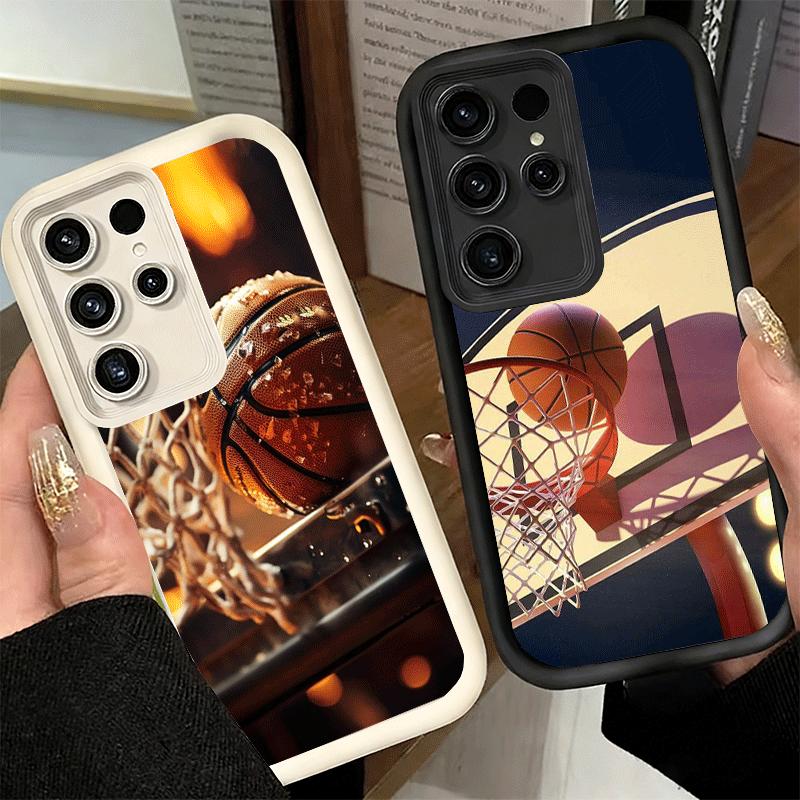 Phone Case for Samsung Galaxy S26 S25 Ultra S24 FE Basketball Basket Sports Shell S23 Plus S22 + S21 S20 5G Soft Silicone Funda
