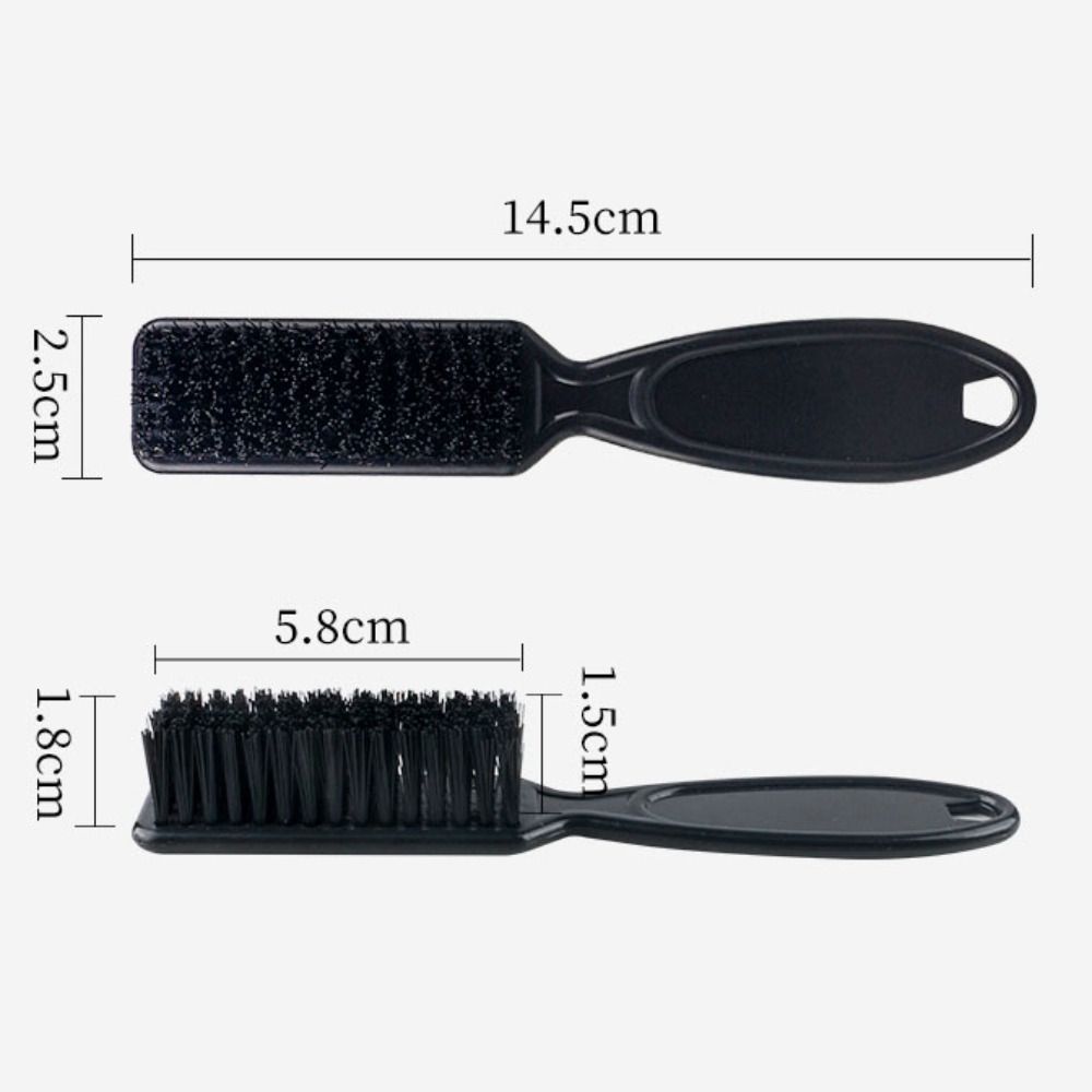 Comb Blade Comb Soft Bristles Brush Scissors Cleaning Brush Men Oil Head Brush Skin Fade Brush