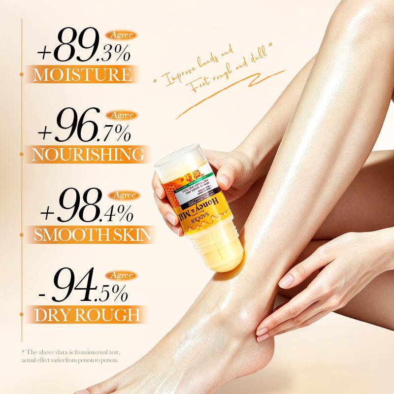 Honey Milk Moisturizing Stick Hand Foot Care Balm Anti Dryness Hydrating Nourishing Skin Cream 40g