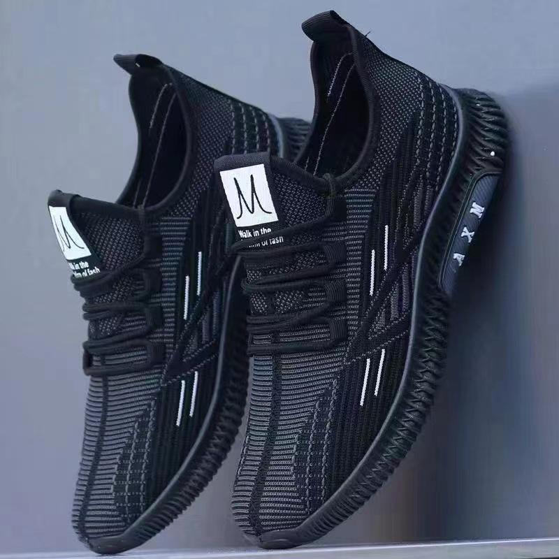 Primavera, estate e autunno, nuove scarpe da uomo traspiranti, versatili, casual e ammortizzate, in mesh intrecciato.