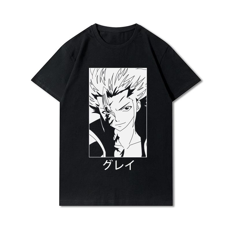 Plus Size BLEACH Kurosaki Ichigo Men T-Shirt Harajuku Cool Hip Hop Cotton T Shirts Casual Funny Tops Tees
