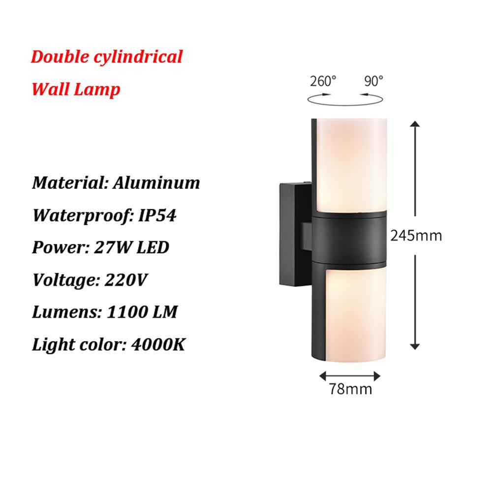 Outdoor Waterproof LED Wall Lamp Modern Creative Home Lighting Landscape Garden Lamp Aisle Corridor Decorative Wall Light 220V