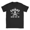 The Goonies T-shirt för män Dödskalle Vintage Ren bomull T-shirts Rund hals Kortärmad T-shirt Plus Size Toppar