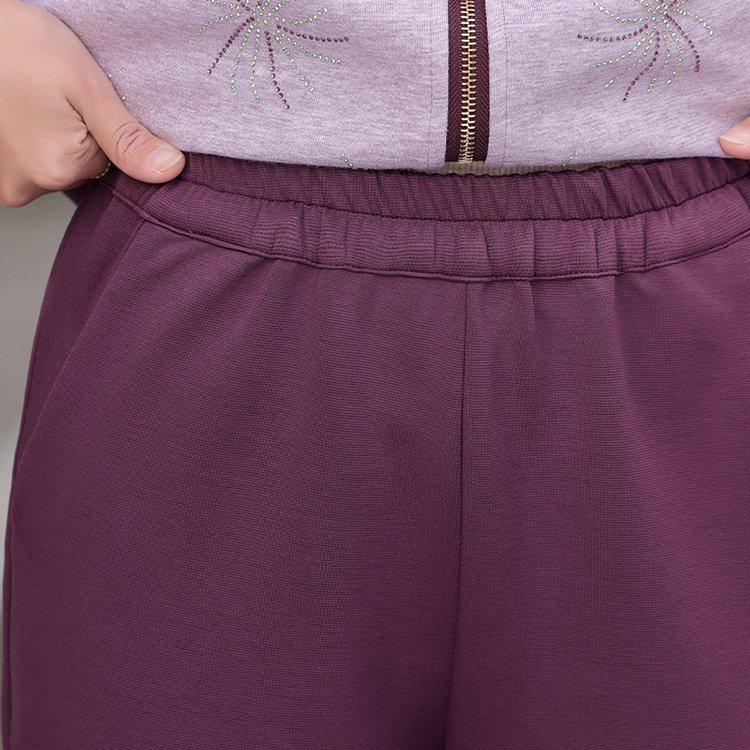 Spring Casual Jacket & Pants Set - Stylish Plus-Size Sportswear for Middle-Aged & Elderly Women