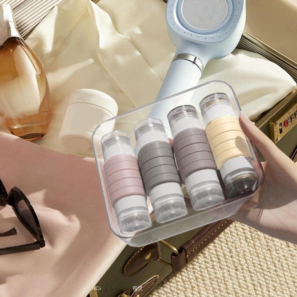 Leak-proof Double-Head Travel Bottle 2 in 1 Squeeze Bottle Packaging Bottle  Lotion Storage