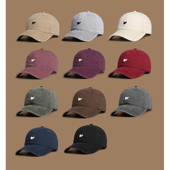 Letter Embroidered Baseball Cap Student Couple Duck Tongue Hat Men's Hat