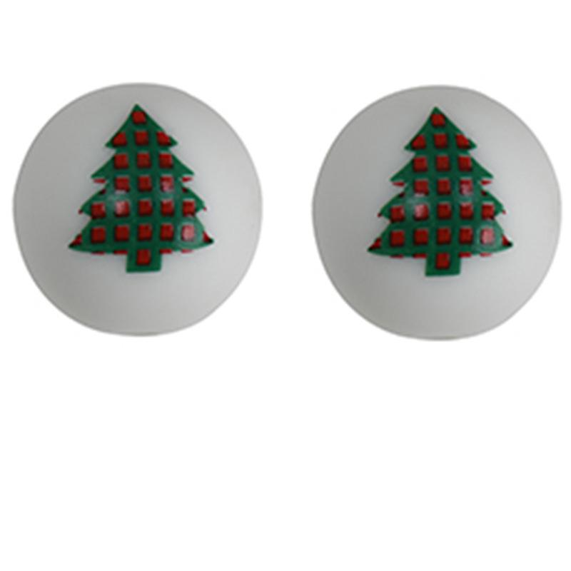 10PCS/Lot 15MM Christmas Tree Snowflake Halloween Pattern Food Grade Silicone Beads For DIY Making Bracelet Keychain Accessories