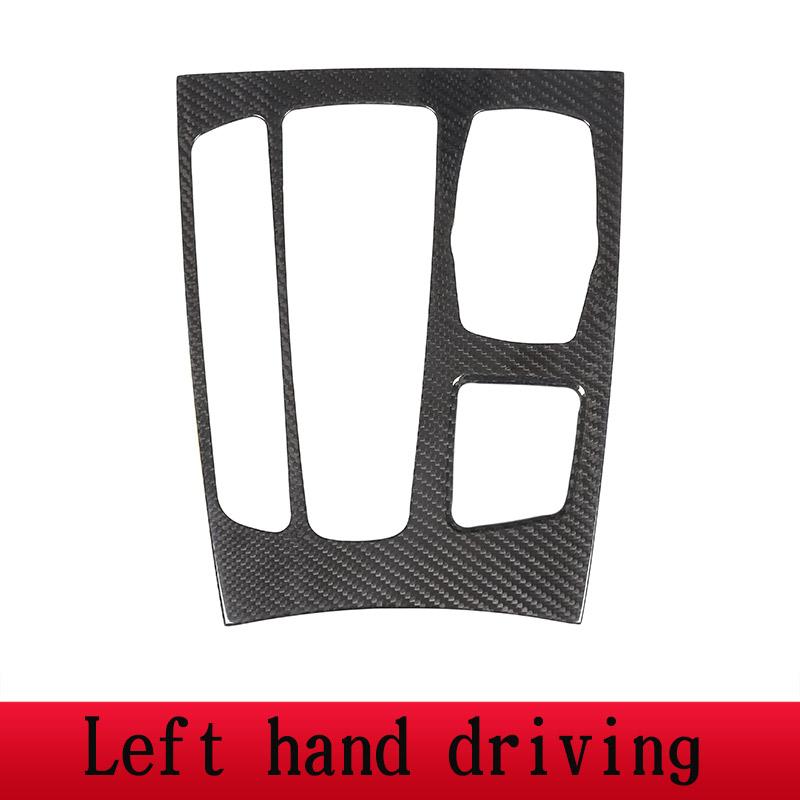 For R H D & L H D Real Carbon Fiber For BMW X5 X6 F15 F16 Car Center Gear Shift Panel Cover Frame Cover Stickers Car Accessories