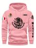 Hoodie Sweatshirt Mexican Flag Eagle Featuring Cactus Pirate Daily Outdoor Fitness Sport Casual Warm Autumn Winter Men Women Top