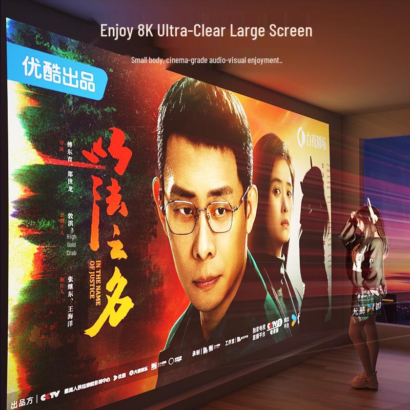 

Lecoo Lenovo Настоящий 1080P Умный Домашний Кинотеатр Портативный Проектор-Стабилизатор