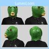 Mască Adorabilă de Cap de Pește Monstru Verde Pentru Petreceri Distractive cu Costume Și Sărbători de Halloween