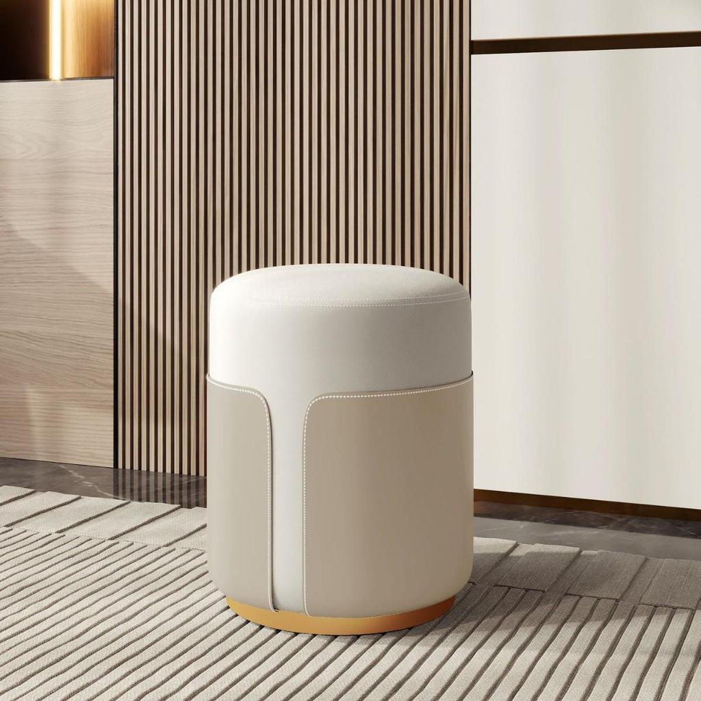 Luxury Makeup Stool: Modern Minimalist Vanity Chair for Girls' Bedrooms and Nail Art Spaces