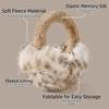 Winter Warm Foldable Earmuffs Cold Protection Leopard Print Soft Earflaps Antifreeze Thickened Faux Fur Ear-Muffs