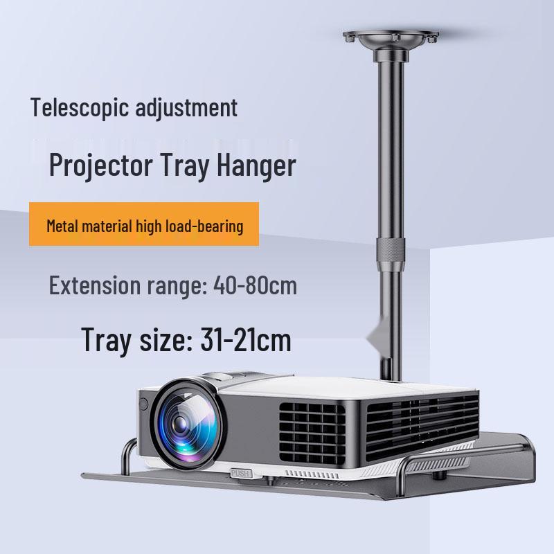Retractable Wall-Mounted Ceiling Projector Bracket Shelf