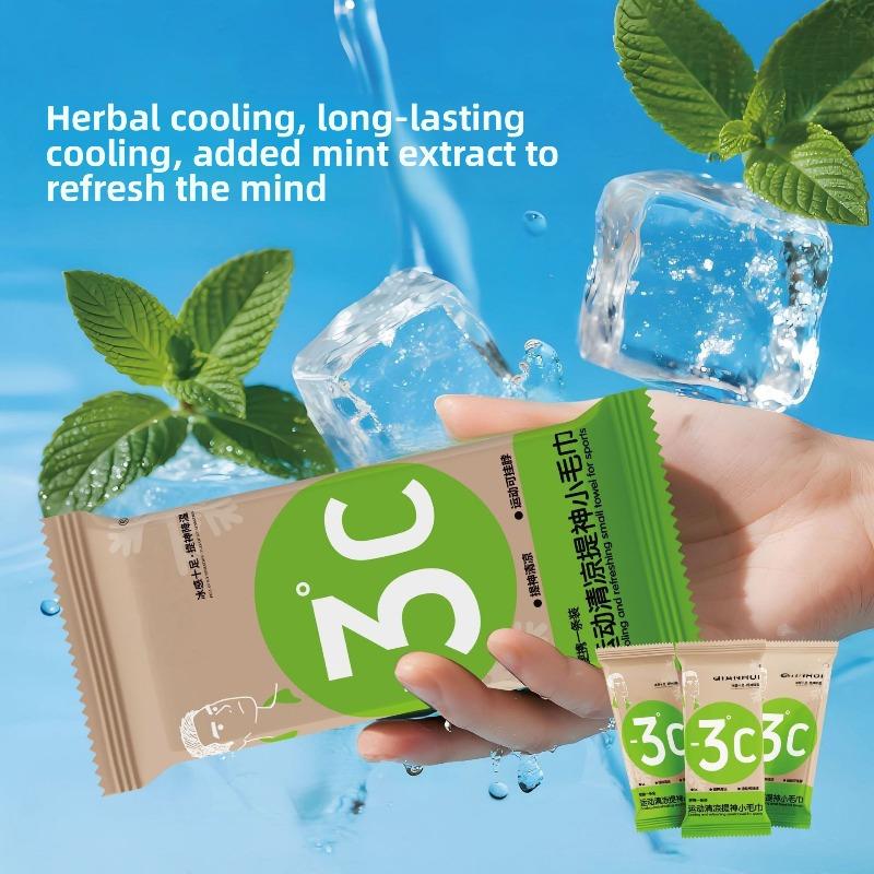 Cooling Ice Wipes, Cool-feeling Towels, Neck-hanging Cold Sensation, Refreshing Exercise, Sweat-removing Ice Sensation Wet Wipes