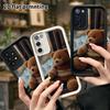 Phone Case: 2D Flat Samsung Galaxy A34 A35 M05 M06 S20 S22 S21 FE Plus 5G Protective Case, Sunset Bear, Perfect Christmas and Halloween Holiday Gift