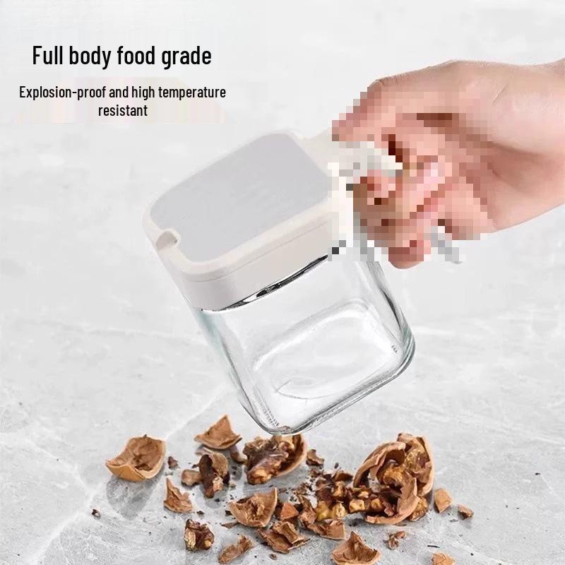 Γυάλινα Βάζα Καρυκευμάτων & Σετ Αποθήκευσης - Κουτί Καρυκευμάτων, Αλατιέρα & Σέικερ Μπαχαρικών Κουζίνας.