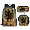 Cartoon Printing Casual Shoulder Bag Junior High School Students Large Capacity Backpacks