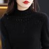 Women's Cashmere Sweater Qinghe Cashmere 30% Cashmere 70% Wool Women's Autumn and Winter Cashmere Pullover Soft and Warm