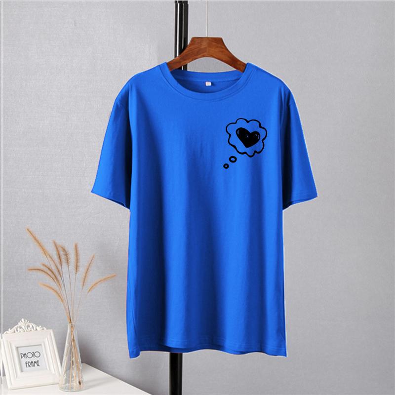 Shellsuning простые футболки с принтом в виде сердца — фото 25