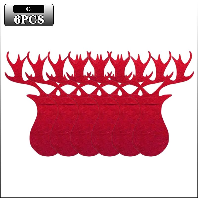 Weihnachtsbaum Besteckhalter Filz Gabel Löffel Tasche Set Festlicher Besteckorganisator für Weihnachtsessen Party Tischdekoration