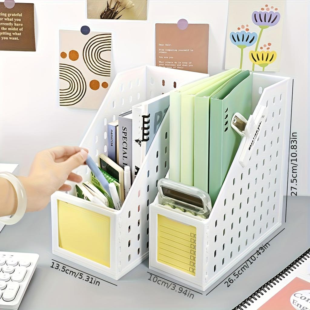 Hot-Selling Detachable Pegboard Multi-Functional Desktop Storage Rack, Magazine File Holder & Kitchen Organizer for Home Use