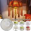 European Tassel Lampshade Cloth Retro Exquisite Pattern Lamp Cover E27 Retro Table Bedroom Decoration American Rustic Lamp Cover