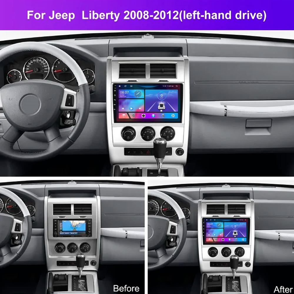 For Jeep Liberty 2008-2012 Navigation GPS Android Car Radio Multimedia Player Stereo wifi+4G Carplay auto video
