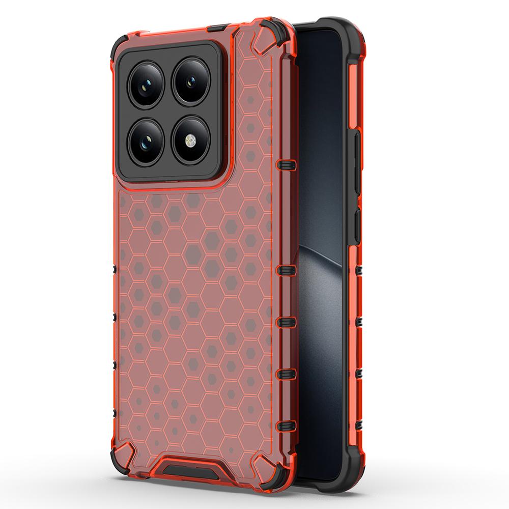For Xiaomi 14T Pro Case PC+TPU Phone Cover Honeycomb Shape