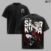 Naruto Anime T-shirt Men Women Vintage Washed Oversized Streetwear Anime Manga Graphic Short Sleeve High Quality Female Male Clothing