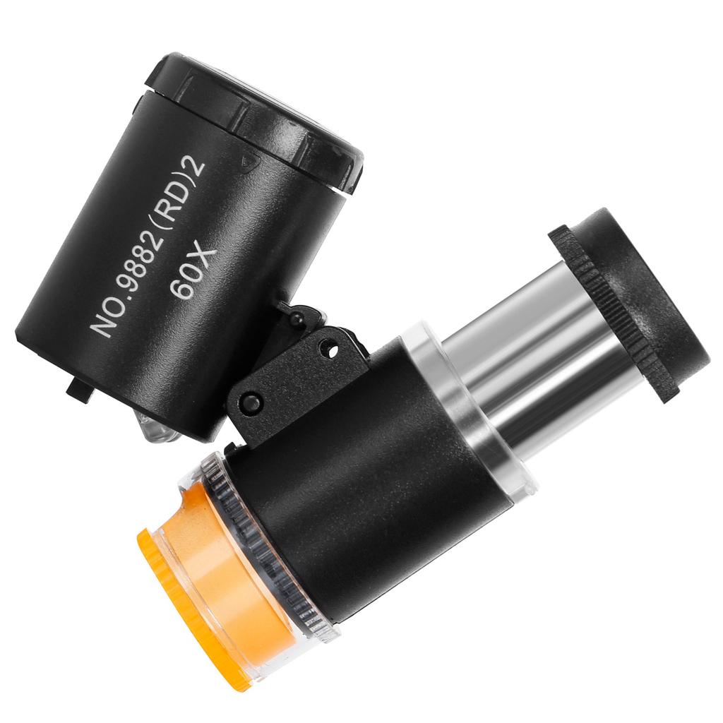 60X Magnifying Glass Lighted Magnifier with 2 LED Lights & 1 UV Light Adjustable  Length for Jewelers Watchmakers