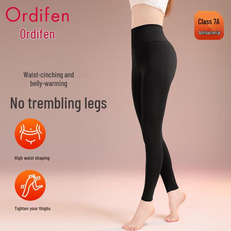 

Audiffren Women s High-Waist Seamless Thermal Leggings M