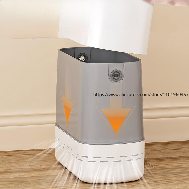 Luxury High-end Trash Can with Lid Large Capacity Stylish Garbage Bin for Home Living Room Bathroom Kitchen High-end