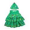 Children's Christmas Tree Costume Set Festive Girl Easy To Clean Xmas Hat Dress for Performance Cosplay Gifts