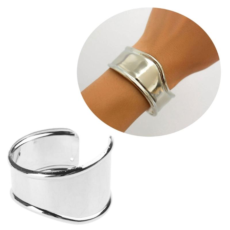Fashionable Wide Opening Bracelet Irregular Bracelet Irregular Shape Wristlet Unique Wide Cuff Bracelet for Women Girls