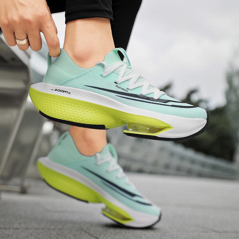 Chaussures de Marche et de Course à Pied Amorti Max pour Hommes et Femmes, Baskets, Semelles Plateformes, Légères et Respirantes, Adaptées pour le Marathon